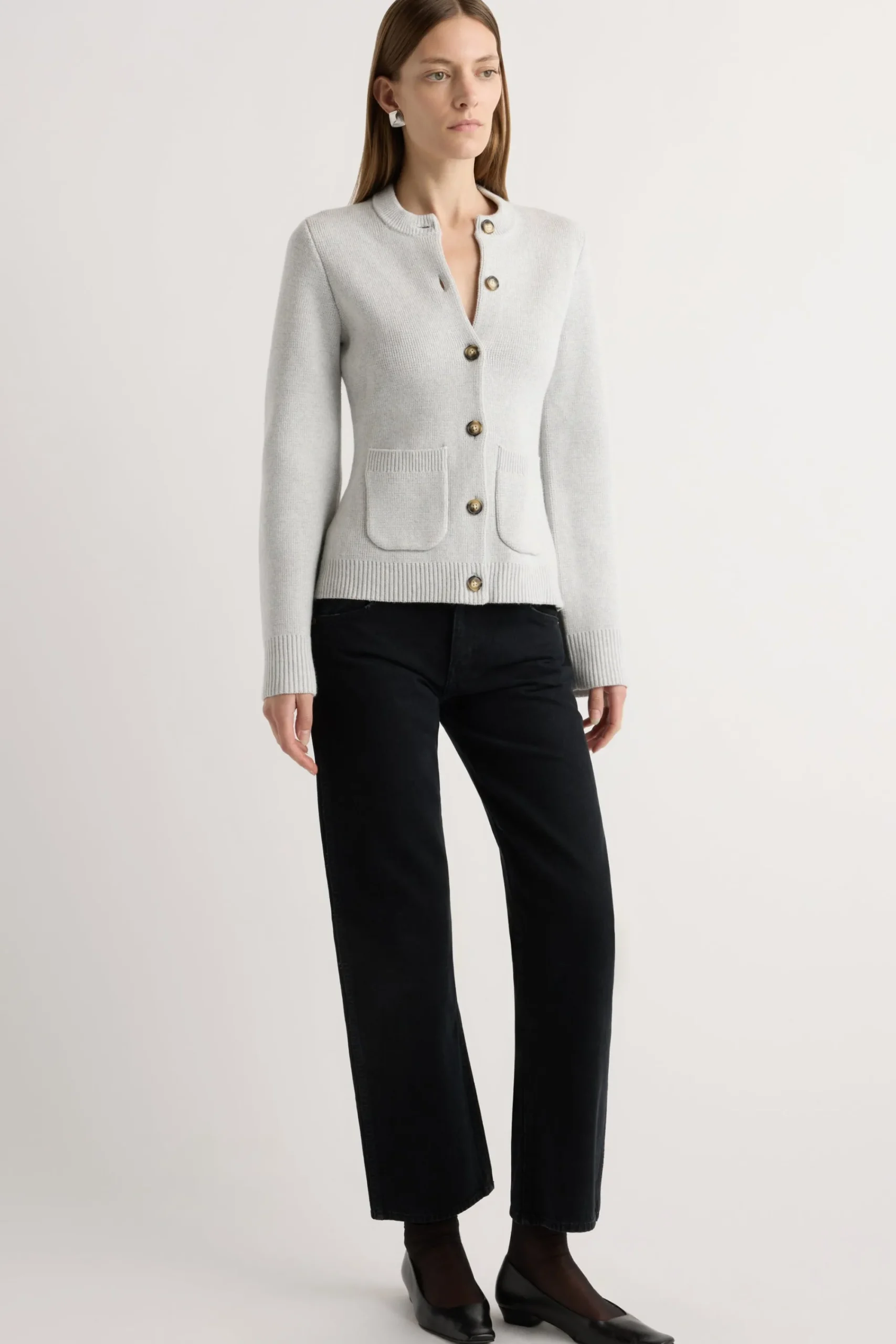 Brilliant Wise Corporation Limited Eames Organic Cotton-Wool Cardigan< Sweaters