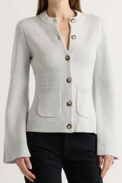 Brilliant Wise Corporation Limited Eames Organic Cotton-Wool Cardigan< Sweaters