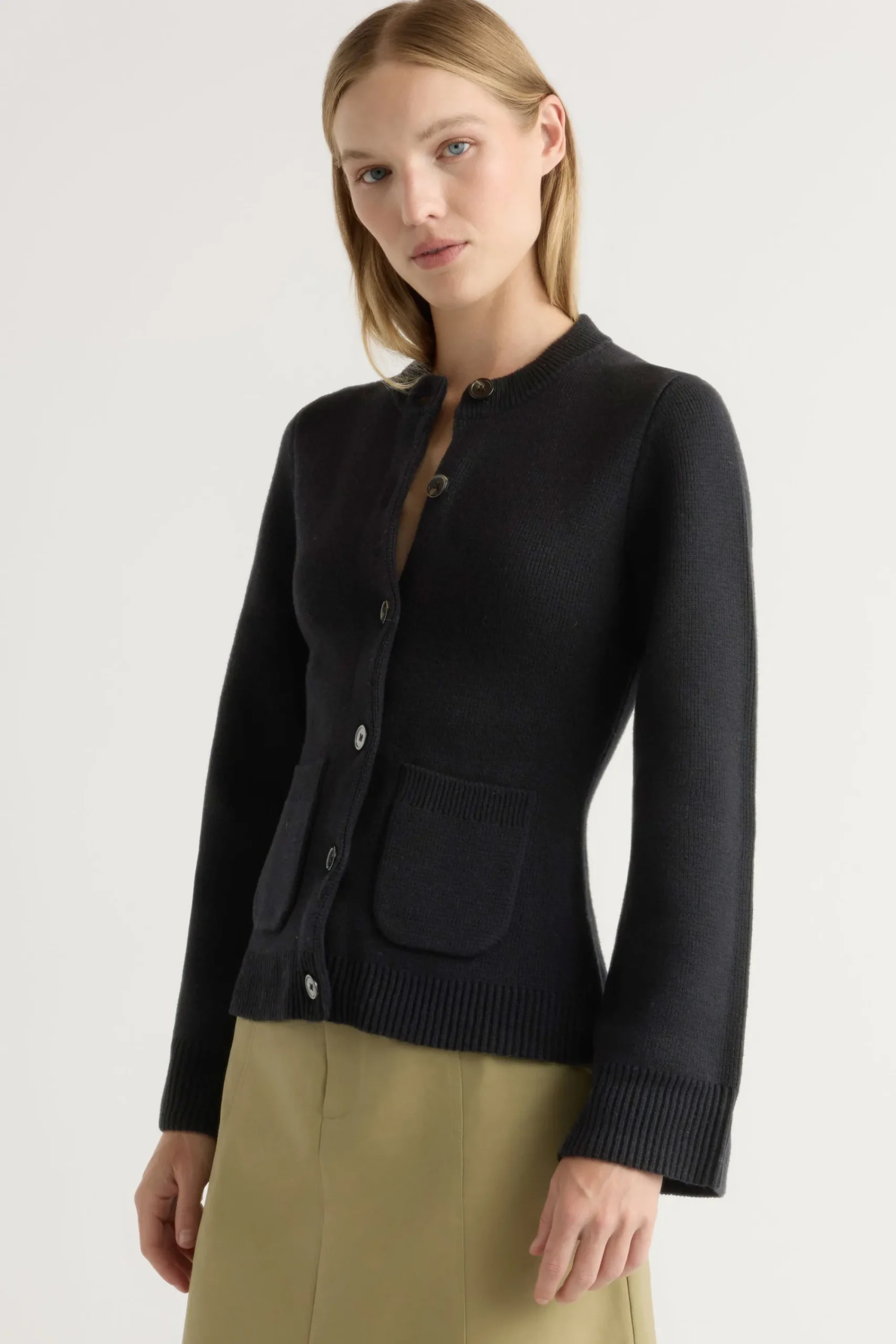 Brilliant Wise Corporation Limited Eames Organic Cotton-Wool Cardigan< Sweaters
