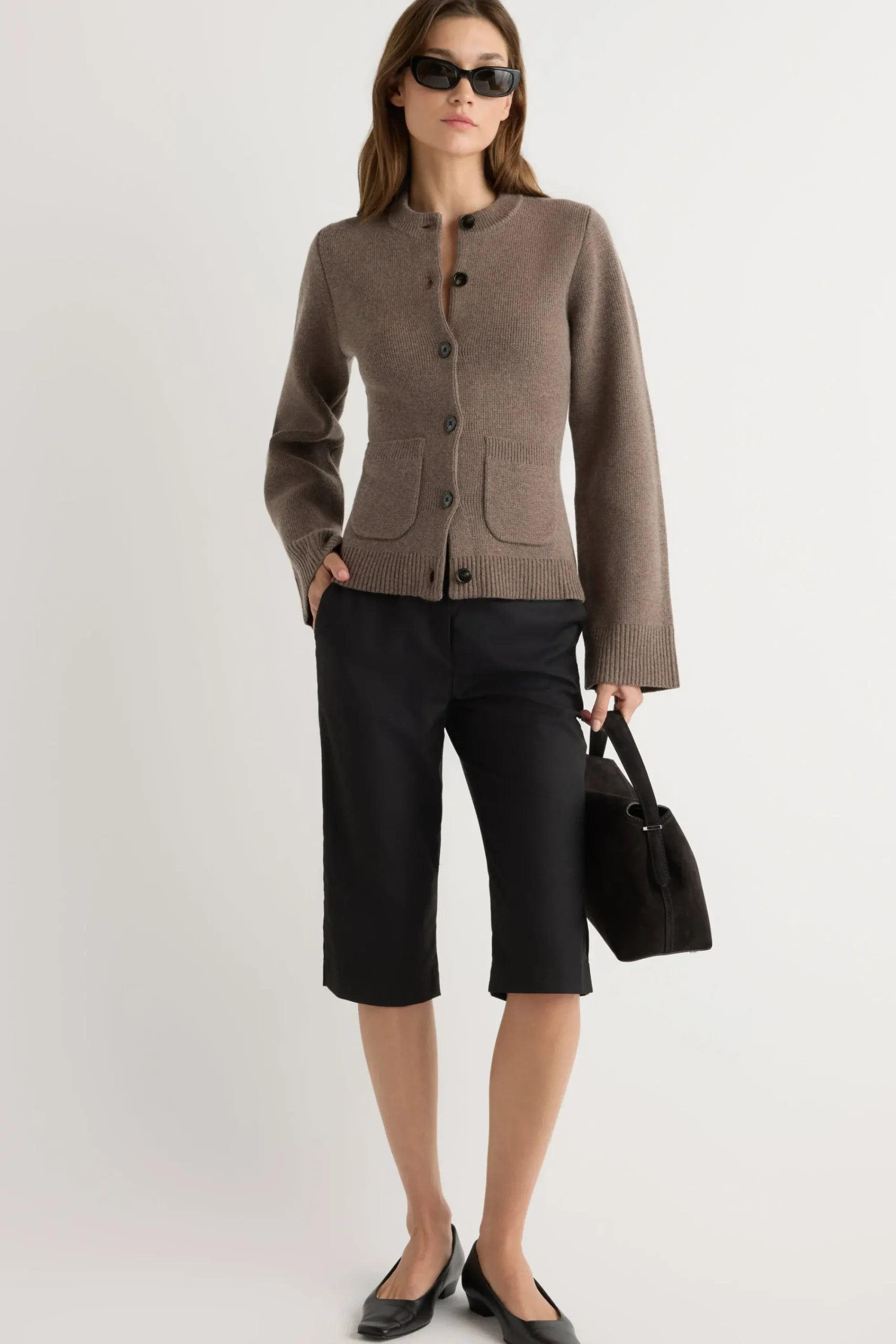 Brilliant Wise Corporation Limited Eames Organic Cotton-Wool Cardigan< Sweaters