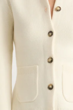 Brilliant Wise Corporation Limited Eames Organic Cotton-Wool Cardigan< Sweaters