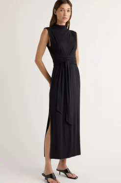 Lever Style LLC Eden Sleeveless Tie-Front Dress< Dresses