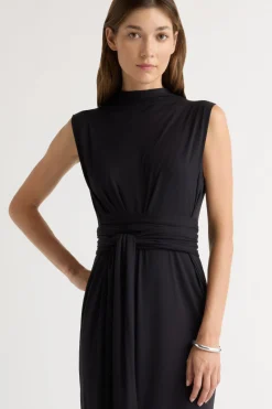 Lever Style LLC Eden Sleeveless Tie-Front Dress< Dresses