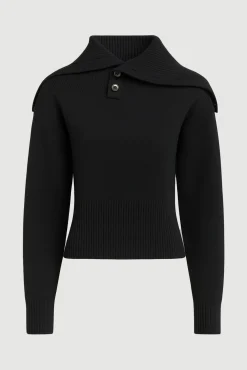 Brilliant Wise Corporation Limited Elijah Foldover Button-Collar Sweater< Sweaters