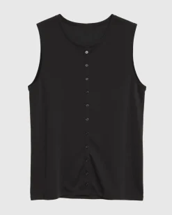 Brilliant Wise Corporation Limited Elith Cotton-Linen Button Knit Vest< Sweaters|Tops