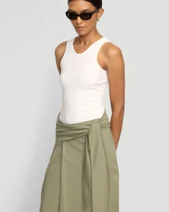 Asia Consultancy Co., Ltd Elke Tie-Waist Maxi Skirt< Skirts