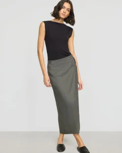 Hua Jia Ellie Linen Maxi Wrap Skirt< Skirts
