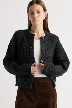 Brilliant Wise Corporation Limited Eloise Button Cable Cardigan< Sweaters