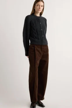 Brilliant Wise Corporation Limited Eloise Button Cable Cardigan< Sweaters