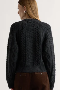 Brilliant Wise Corporation Limited Eloise Button Cable Cardigan< Sweaters