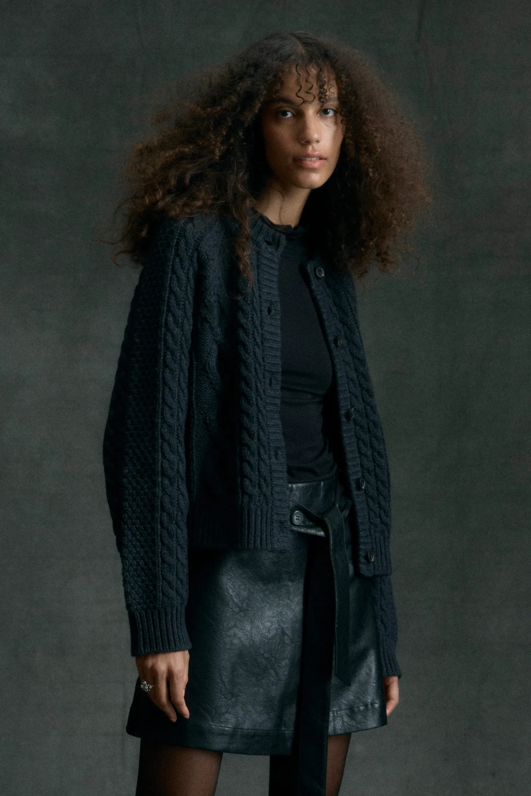 Brilliant Wise Corporation Limited Eloise Button Cable Cardigan< Sweaters