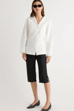 Hua Shang Group (H.K.) Ltd Emmett Structured-Sleeve Denim Jacket< Outerwear