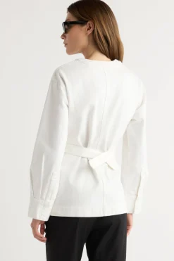 Hua Shang Group (H.K.) Ltd Emmett Structured-Sleeve Denim Jacket< Outerwear
