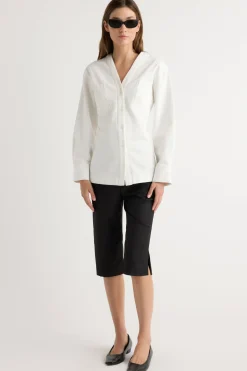 Hua Shang Group (H.K.) Ltd Emmett Structured-Sleeve Denim Jacket< Outerwear