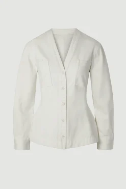 Hua Shang Group (H.K.) Ltd Emmett Structured-Sleeve Denim Jacket< Outerwear