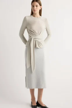 Brilliant Wise Corporation Limited Esti Side-Zip Organic Cotton-Wool Skirt< Skirts