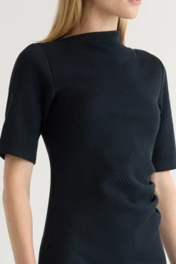 Hua Jia Evie Ribbed-Knit Jersey Dress< Dresses