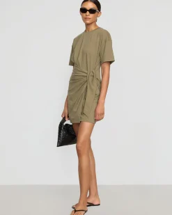 Lever Style LLC Fallon Organic Cotton T-Shirt Wrap Dress< Dresses