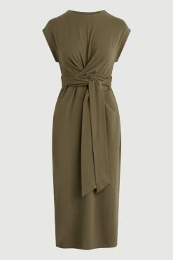 Lever Style LLC Fei Tie-Front Organic Cotton Dress< Dresses