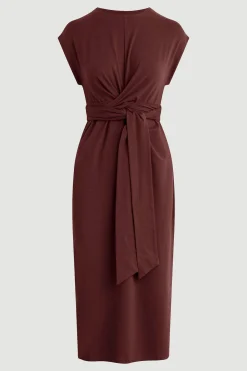 Lever Style LLC Fei Tie-Front Organic Cotton Dress< Dresses