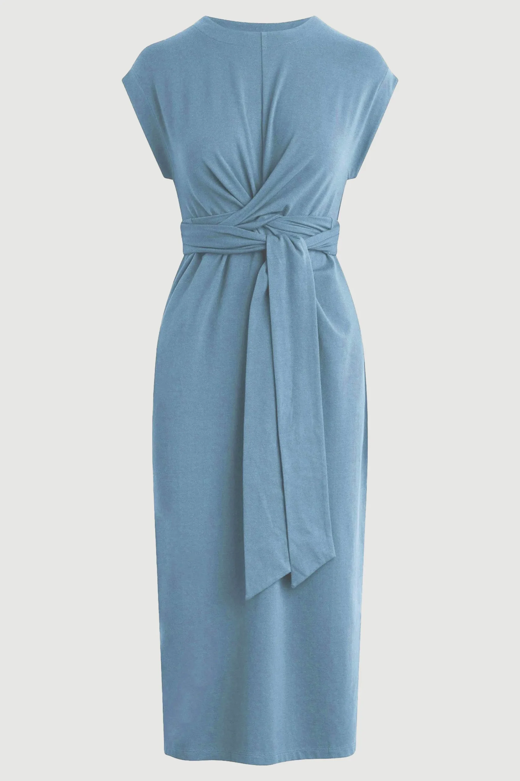Lever Style LLC Fei Tie-Front Organic Cotton Dress< Dresses
