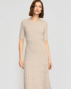 Brilliant Wise Corporation Limited Fena Wide-Ribbed Sweater Dress< Dresses