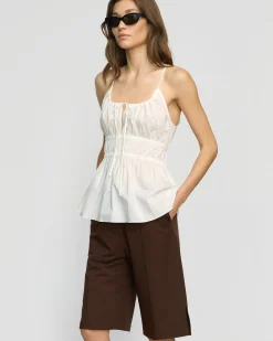 Hua Jia Gallia Stretch-Waist Bermuda Short< Shorts