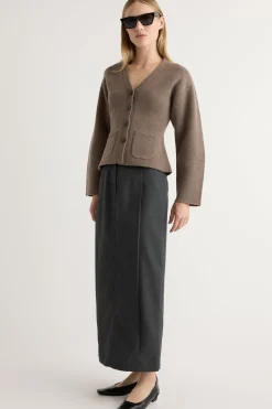 Hua Jia Georgina Wool-Blend Suiting Skirt< Skirts