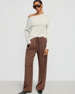 Brilliant Wise Corporation Limited Hachi Tencel-Wool Off-Shoulder Sweater< Sweaters