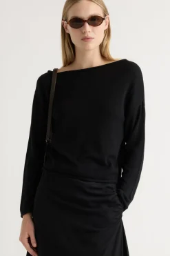 Brilliant Wise Corporation Limited Hachi Tencel-Wool Off-Shoulder Sweater< Sweaters