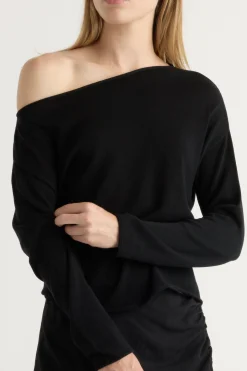Brilliant Wise Corporation Limited Hachi Tencel-Wool Off-Shoulder Sweater< Sweaters