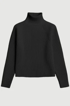 Brilliant Wise Corporation Limited Hadeel Organic Cotton-Wool Mock-Neck Sweater< Sweaters