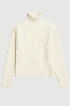 Brilliant Wise Corporation Limited Hadeel Organic Cotton-Wool Mock-Neck Sweater< Sweaters