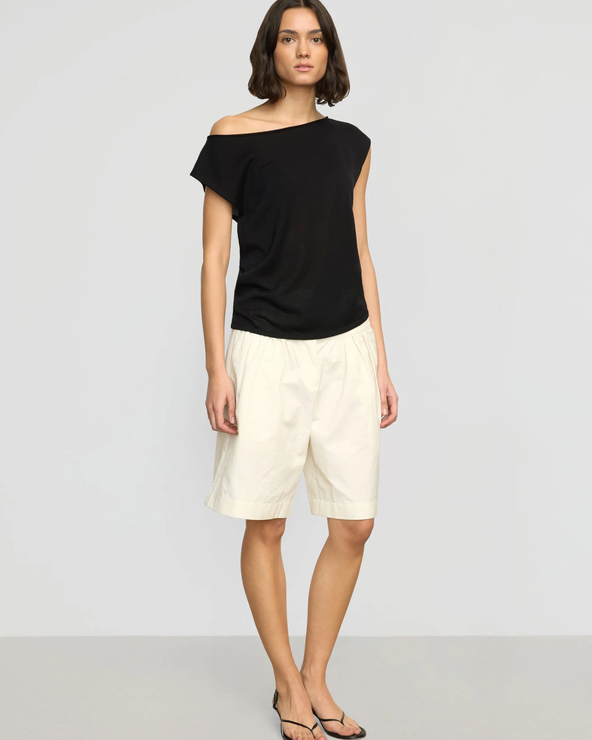 Brilliant Wise Corporation Limited Hanna Off-Shoulder Tencel-Wool Top< Sweaters|Tops