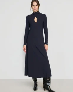 Asia Consultancy Co., Ltd Helena Scarf-Neck Jersey Dress< Dresses