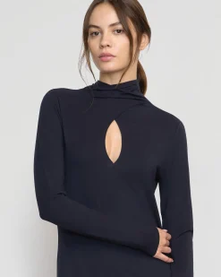 Asia Consultancy Co., Ltd Helena Scarf-Neck Jersey Dress< Dresses
