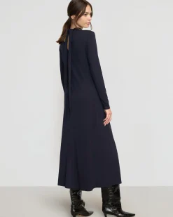 Asia Consultancy Co., Ltd Helena Scarf-Neck Jersey Dress< Dresses