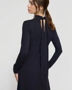 Asia Consultancy Co., Ltd Helena Scarf-Neck Jersey Dress< Dresses