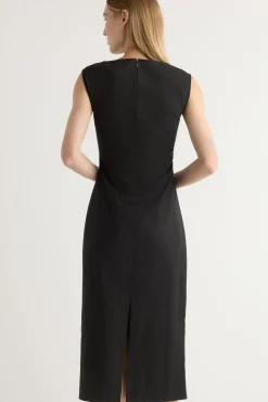 Hua Jia Inari Cotton Twill Boat-Neck Dress< Dresses