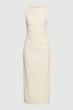 Hua Jia Inari Cotton Twill Boat-Neck Dress< Dresses