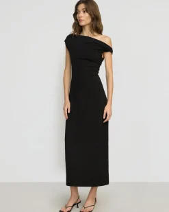 Asia Consultancy Co., Ltd Iryna Asymmetric Off-Shoulder Dress< Dresses