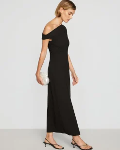 Asia Consultancy Co., Ltd Iryna Asymmetric Off-Shoulder Dress< Dresses