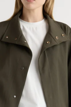 Hua Jia Jalen High-Neck Collared Jacket< Outerwear