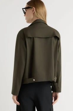 Hua Jia Jalen High-Neck Collared Jacket< Outerwear