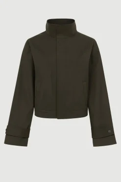 Hua Jia Jalen High-Neck Collared Jacket< Outerwear