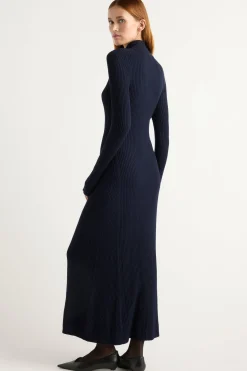 Expert Group Limited Janne Ribbed Two-Way Zip Sweater Dress< Dresses