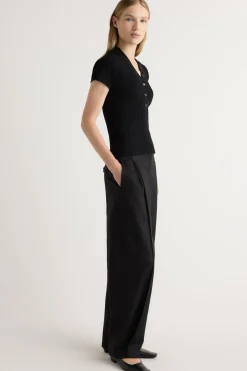 Brilliant Wise Corporation Limited Jeni Button V-Neck Sweater Top< Sweaters|Tops