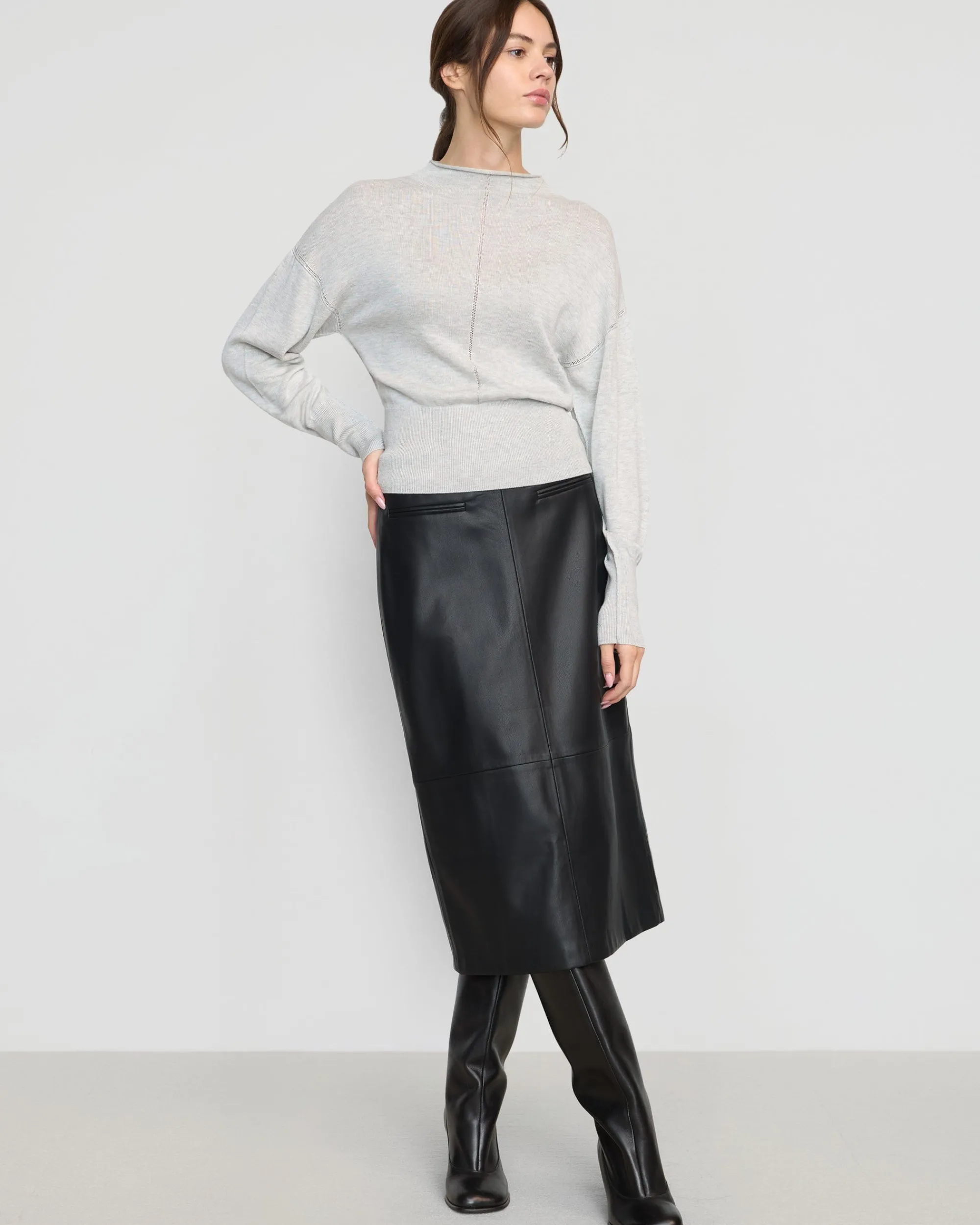 Brilliant Wise Corporation Limited Jillian Pointelle Tencel-Wool Sweater< Sweaters