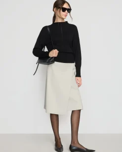 Brilliant Wise Corporation Limited Jillian Pointelle Tencel-Wool Sweater< Sweaters