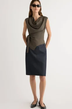 Hua Shang Group (H.K.) Ltd Johanna Denim Pencil Skirt< Skirts